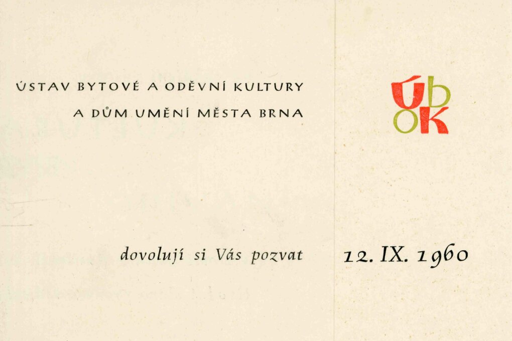 Kultura bydlení a odívání 1960